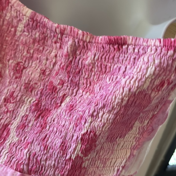 Vintage April Cornell Floral, Pink Ruffle Dress (love shack vibes) - Picture 6 of 11